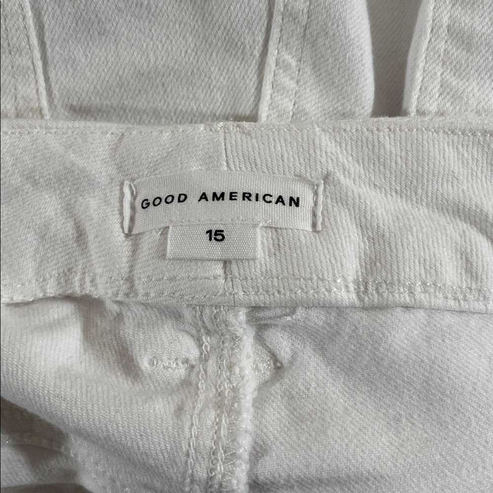 GOOD AMERICAN Good Petite Skinny Skinny White Jeans Size 15 - Picture 9 of 11